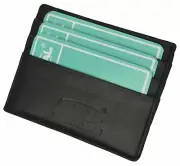 Men's Genuine Leather Front Pocket Slim Thin ID Credit Card Money Holder Wallet