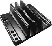 Veemoon Vertical Laptop Stand Holder Adjustable Desktop Organizer for Textbooks Cookbooks Magazines Sturdy Stylish Holder for Office Use