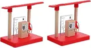 2pcs Model Train Accessories for Children Pretend Play Gas Station Model Assembly Scene Fun Toy for Children Railway Supply