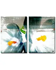 Ready2HangArt Painted Petals XX Wrapped Canvas Wall Art by Tristan Scott