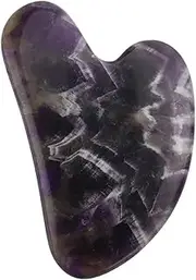 Jade Roller Scraper Massager Amethyst Crystal Massage Roller Gua Sha Face Jade Stone Skin Care Tools(Type f)