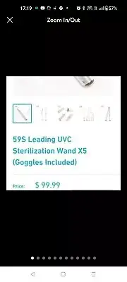59S Leading UVC Sterilization Wand X5(a7)
