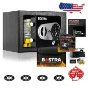 Water-Resistant Money Safe Box with Fireproof Bag & Key Control - Compact Design