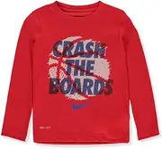 [Nike] Boys' Dri-Fit L/S T-Shirt - University red, 6