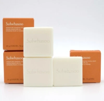 Sulwhasoo Signature Ginseng Facial Soap 25g x 3ea Soothing Creamy K-Beauty
