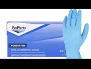 ProWorks Nitrile Exam Gloves (Size M) (GL-N125FM) Total Gloves 2000- Blue