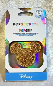 PopSockets Phone Grip Stand Gold Sparkel Mickey Mouse PopSocket- Lc