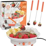 MasterChef Chocolate Fondue Maker- Deluxe Electric Dessert Fountain Fondue Pot