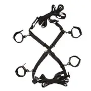 Scandal Over the Bed Cross Restraints Cuff Adjustable Bondage Adult BDSM Couples