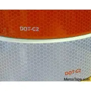 Vehicle CONSPICUITY Reflective Tape 2" Wide - DOT Red & White