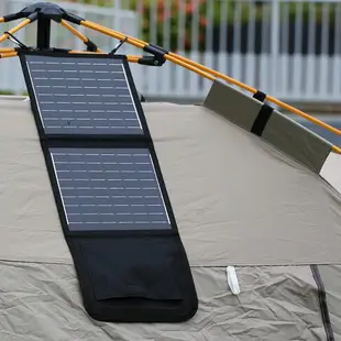 免運 太陽能板 單晶硅太陽能發電板面板手機戶外便攜光伏折疊包USB充電器5v9v12-快速出貨