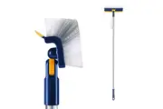 3-In-1 Multifunctional Scrape Cleaning Brush Floor Scrub Brush With Long Handle-Blue