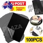 100 Sheets Carbon Paper Transfer Copy Graphite Tracing A4 Wood Canvas Art AU