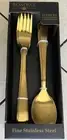 Bombay SERAFINA 12 pc Fine Stainless Steel Flatware Set 6 Tablespoons 6 Forks