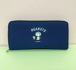 【震撼精品百貨】史奴比 Peanuts Snoopy SNOOPY長夾-藍太空#26549 震撼日式精品百貨