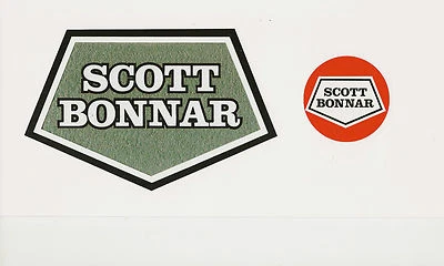 Scott Bonnar Model 45 Vintage Mower Hammered Green Decal
