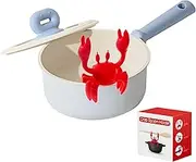 Red Crab Spoon Rest, Funny Crab Silicone Utensil Rest Heat-Resistant Spoon Holder for Stove, Cute Kitchen Accessory with Steam Release Housewarming Kitchen Gadget & Cooking Gifts