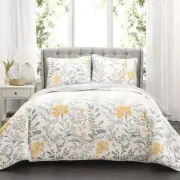 Lush Decor Full Queen-Yellow and Gray Aprile Full/Queen, Yellow &
