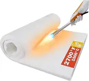 Lyrufexon Ceramic Fiber Insulation, 60"x24"x1"Thick, 2600F Fireproof Insulation Blanket for Wood Stove Baffle, Fireplace, Pellet Stove, Chimney, Furnace, Boiler, Pizza Ovens and Forge