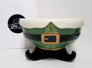 NEW RARE Pottery Barn Large Buddy The Elf Bowl 4.5 qts Stoneware Christmas