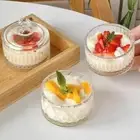 with Lids Dessert Cup Mini Candy Storage Jar New Ice Cream Bowl Home Use