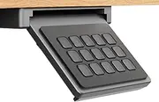 Adjustable Under Desk Mount for Stream Deck MK1/MK2, Space Saver, Tidy Desk, Quick Installation with Double Sided Tape and Screws, Compatible with Elgato