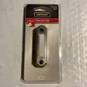 Defiant Wired Lighted Push Button Doorbell (Brushed Nickel) 1004 644 304