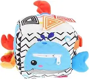 ERINGOGO Early Education Building Blocks Face Changing Cube Game Button Practice for Soft Blocks for Babies Sensory Ball Rainbow Ball Cloth