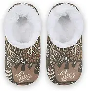 [Caihoyu] House Slippers for Kids Girls Boys Fuzzy Fleece Non-Slip Lightweight House Shoes Indoor Outdoor Winter Bedroom