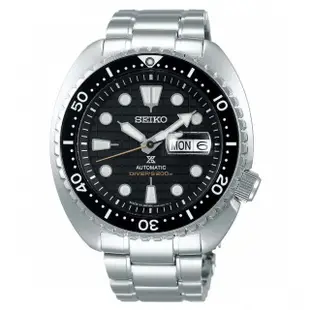 【SEIKO 精工】DIVER SCUBA 200米潛水機械錶 /黑面 45mm SK037(4R36-06Z0D/SRPE03J1)