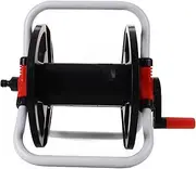 GAROZATION Sturdy Freestanding Hose Reel Garden Hose Storage Stand Air Hose Reel and Storage Rack for Water Black
