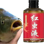 Red Worm Liquid - 100ml Red Worm Bait Ink Fishing Liquid - Concentrated Lure Attraction Strong Smell Fishing Attractants for Fisherman Walleye Cod