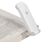 LED Book Light Clipped to Book Reading Lamp USB Rechargeable Desk Lights 90°