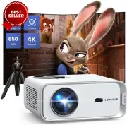 【Neflix Built-In Android Tv】Projector with E-Focus/Auto Keystone, 25000 Lumen Po