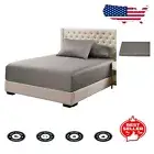 Cool Comfort Bamboo Fitted Sheet in Split Top King Size - 300 Thread Count Grey