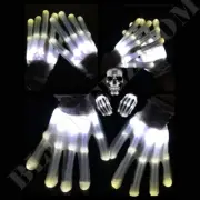HALLOWEEN Skeletal Electro LED Finger Flashing Gloves Halloween Costume FUN! ;)