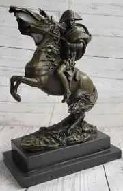 Napoleon I bronze figure on horseback signed by Claude Lost Wax Method