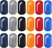 ECSiNG 30pcs Potentiometer Control Knob 6mm D270 Mixer Knobs Rotary Knob for Electric Guitar Amplifier Stereo Systems Bass Volume Tone, Mixed Colour