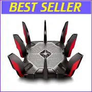 WiFi 6 Tri-Band AX10000 Router - Peak Gaming Performance with Parental Controls
