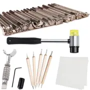 Leather Stamping Tools Kit,Leather Different Shape Saddle Making Stamp Punch ...