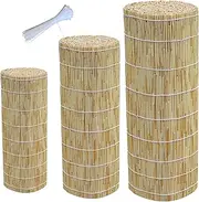 Eco-Friendly Reed Fence,Bamboo Fence Rolls,Pool Plant Fence, for Yard, Garden, Balcony, Fencing Decorative,Outdoor Shade, Easy Assembly, Can Customized Size (Size : 110cmx 350cm(3.6ftx 11.5ft))