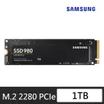 【SAMSUNG 三星】搭 2TB HDD ★ 980 1TB M.2 2280 PCIE 3.0 SSD固態硬碟(MZ-V8V1T0BW)