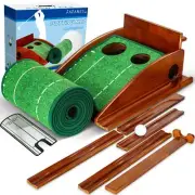 FAFAMESO Golf Putting Mat for Indoor, Thanksgiving Putting Green Training Equ