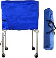 Hellery Rolling Sports Ball Cart Foldable Ball Storage Locker Ball Holder for Football Volleyball