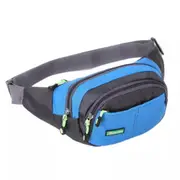 Blue Camping Sport Hiking Unisex Waterproof Running Belt Waist Pouch