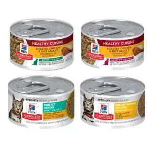 Hill's 希爾思 貓罐頭香烤雞肉 燴米飯罐頭 12入 貓餐盒購買二件贈送(UCAT 貓 400g隨機*1包)