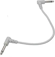 COMPUKAS 6Pcs Elbow Guitar Patch Cables Replaceable Effect Pedal Lines High Clarity Audio Cables for Electric Guitar Use Durable Convenient Accessory