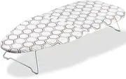 SheeChung Small Tabletop Ironing Board - Heavy Duty Ironing Board with Mesh Metal Base & 100% Cotton Cover,Hook for Hanging,Portable Folding Mini Iron Board for Sewing, Craft Room, Household, Dorm