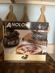 Anolon Advanced Bakeware 4 MINI NON STICK SPRINGFORM PANS ~ NEW