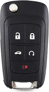 FLJKCT 2/3 /4/5 Buttons Remote Flip Folding Key Shell Cover Case,for Chevrolet Camaro/Cruze/Equinox/Impala/Malibu/Sonic